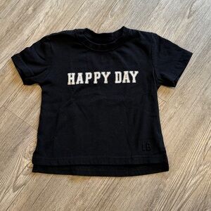 Little Bipsy Black 'Happy Day' Tee